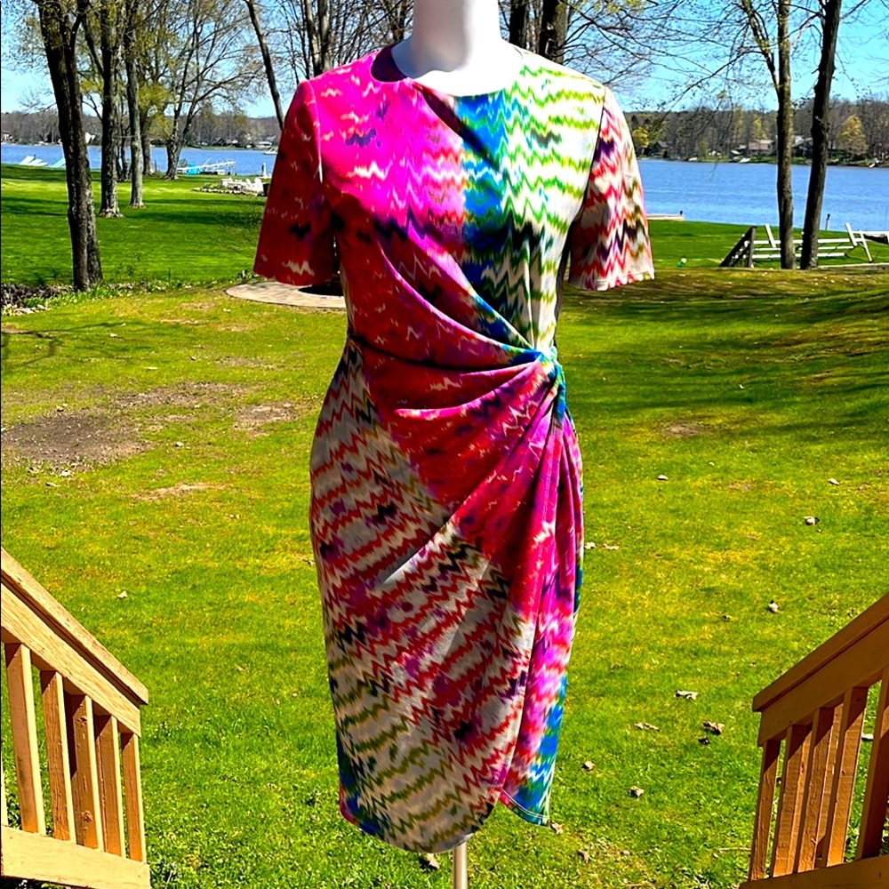 Tahari Arthur Levine beautiful wrap style dress 6-8